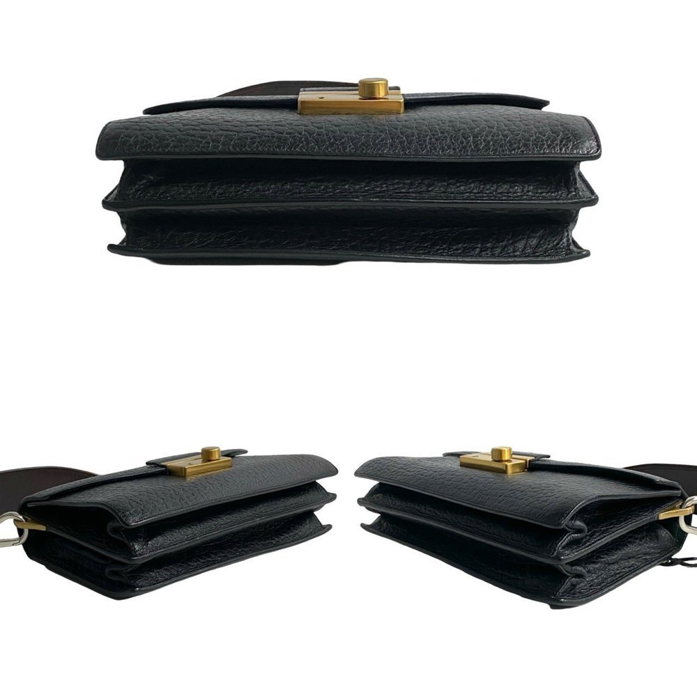 PRADA Black Leather Shoulder Bag - Picture 6 of 8
